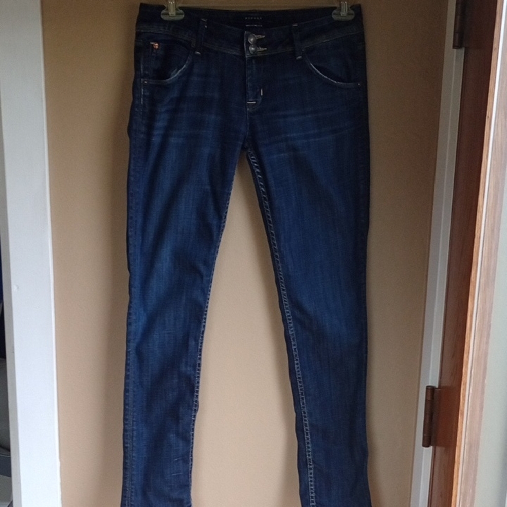 Hudsen Medium Was Vintage V Flap Style Straight Skinny Cut Size 29